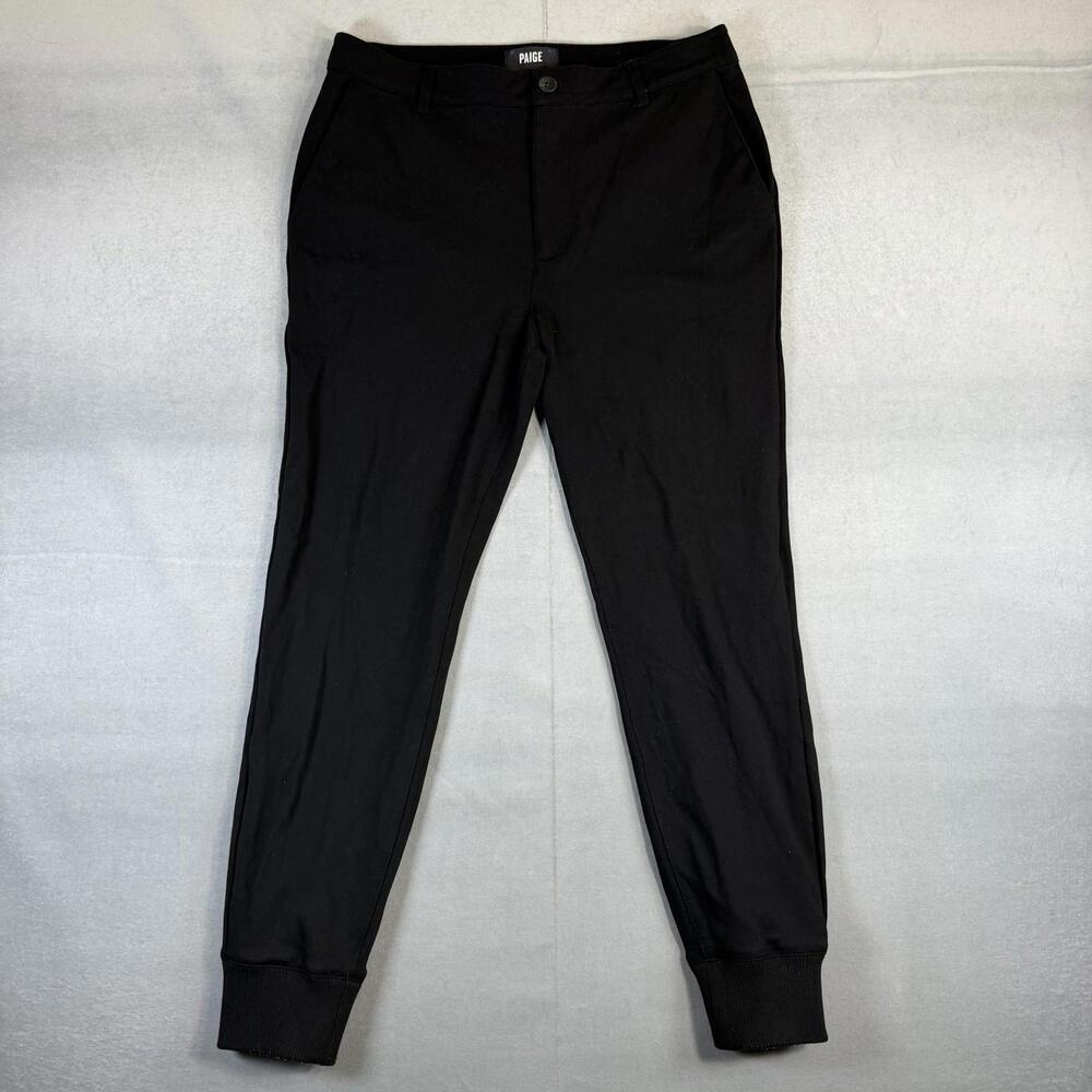 Paige Elmwood Jogger Pants Mens 33 Black Stretch M834374